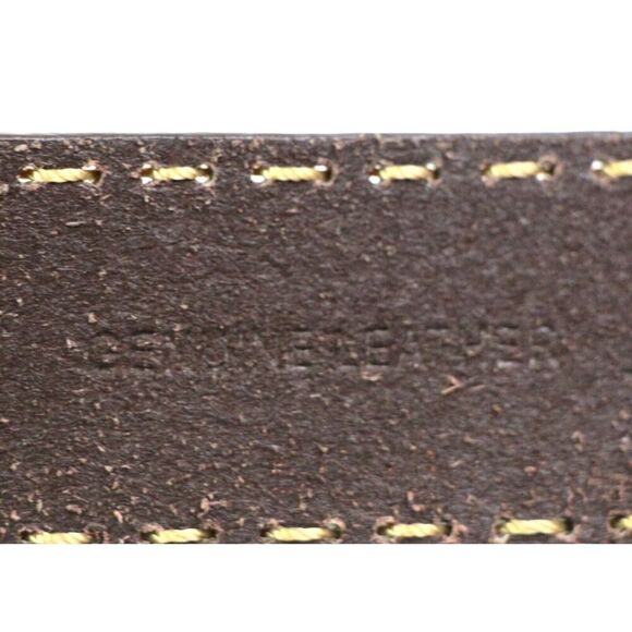 Anne Klein BROWN REAL LEATHER STITCH 1.5"Wd DRESS CASUAL WOMEN'S BELT Sz XL (I32 - Picture 8 of 16